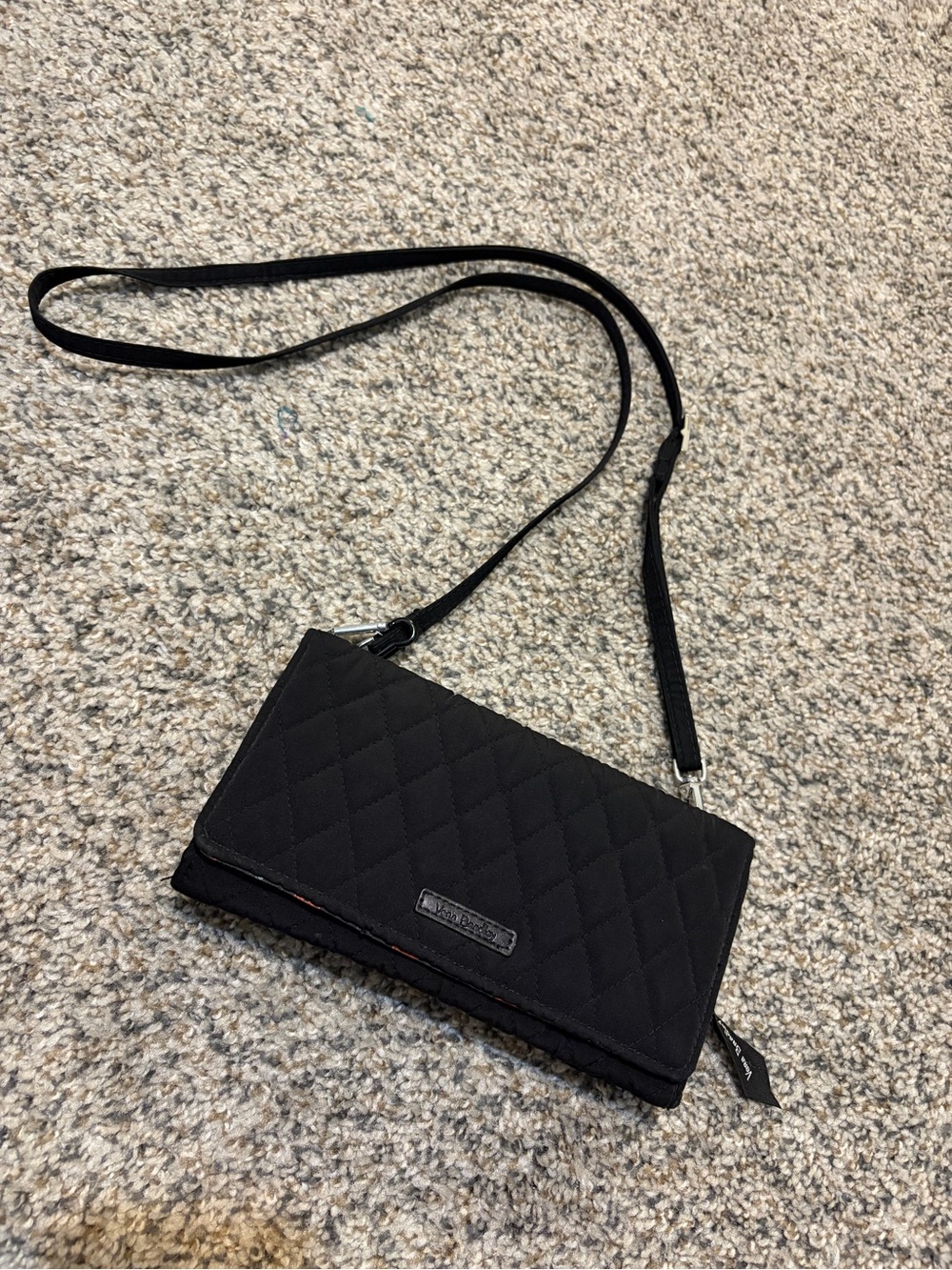 Vera Bradley RFID 3-in-1 Crossbody Bag | Black Quilted
